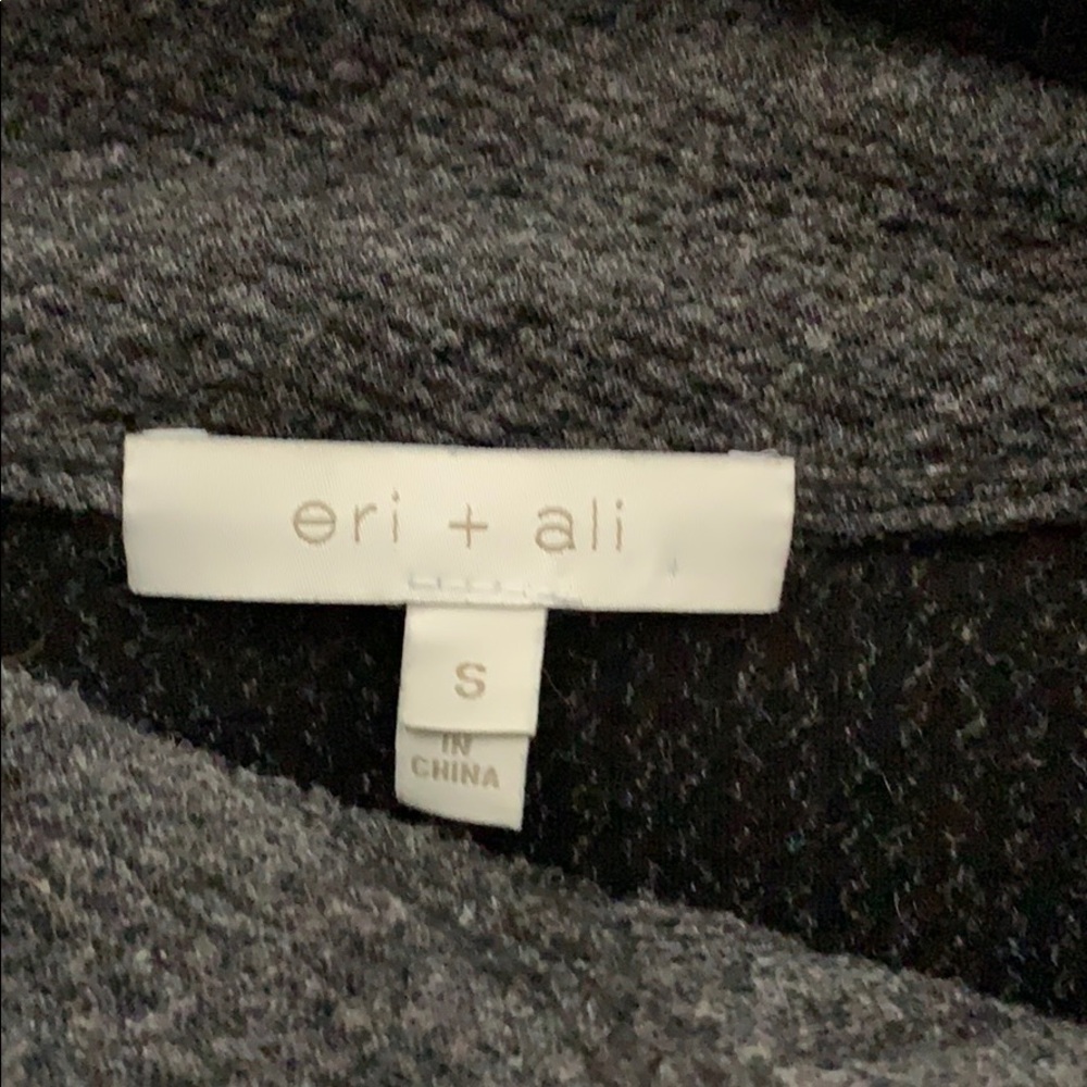 Eri and Ali mock neck waffle knit sweater